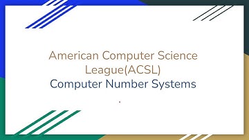 ACSL- Number Systems (Elementary Division)