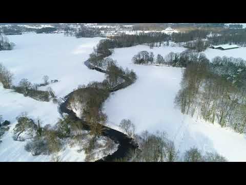 Dronebeelden Sneeuwlandschap Twente 2021