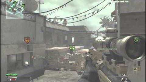 MW3- EPIC LongShot No Scope Double Kill