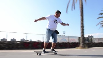 Longboard pumping on dewedge trucks