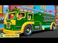 Wheels On The Fire Truck - Fire Brigade and Vehicle Rhyme for Children