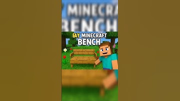 "How to Make a Stylish Minecraft Bench in Minutes!" #minecraft #shorts