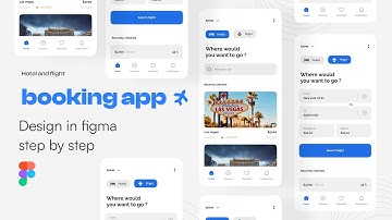 Booking App UI Design Using Figma for Beginners Step By Step From Scratch | Figma Tutorial