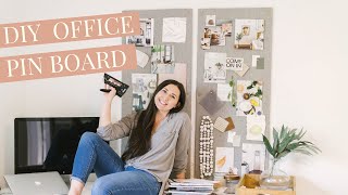 DIY Pin Board/Bulletin - Office Update