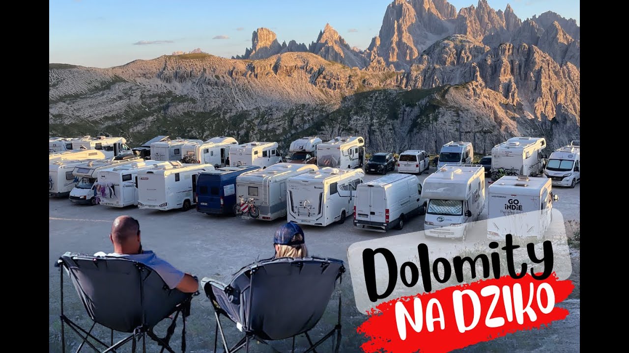 Dolomity kamperem na dziko. Noc spędzona na wysokości 2333mnpm pod Tre Cime di Lavaredo.