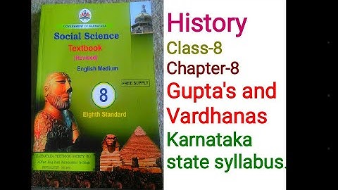 Karnataka state syllabus/history/class-8/ chapter-8/ Gupta