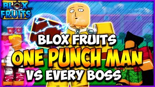 1v1) RUMBLE VS EVERY BOSS in Blox Fruits - BiliBili