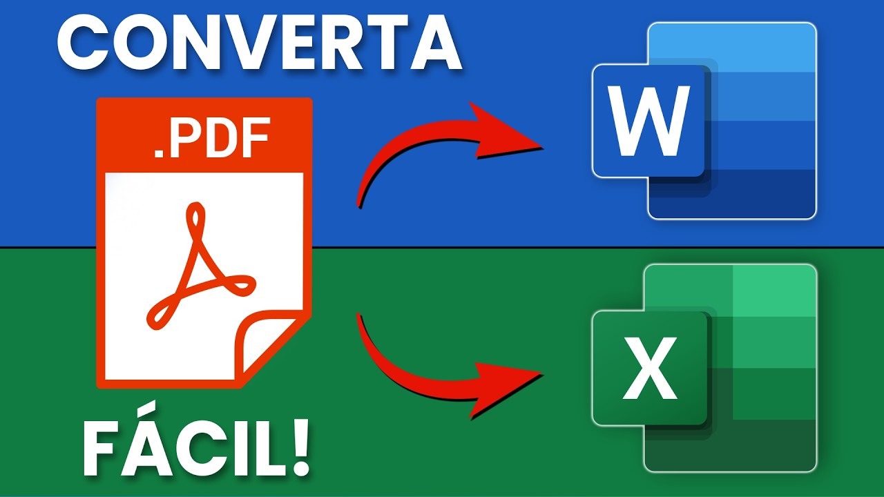 Como converter PDF em Word e Excel Rápido e Fácil (3 formas)