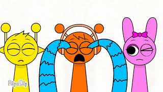 Incredibox Sprunki Oren Pinki and Simon Crying
