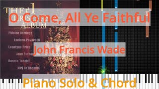🎹Solo &amp; Chord, O Come, All Ye Faithful, John Francis Wade, Synthesia Piano