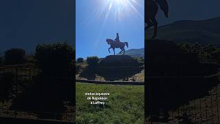 statue équestre de Napoléon dans les Alpes ! #cyclisme #ridebike #mountains #cycling