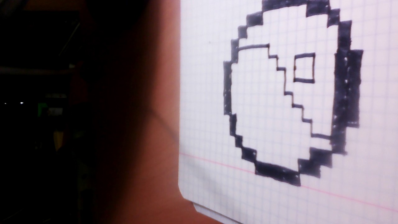 Как нарисовать инь янь по клеточкам