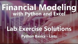 Python Basics - Lists - Lab Exercise Solutions