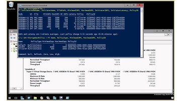 Windows Server 2016 TP2 Storage QoS demo: Managing with a PowerShell script