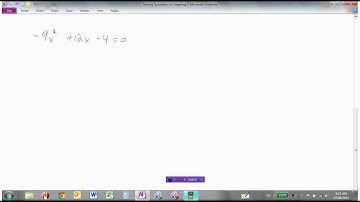 Solving Quadratics by Graphing