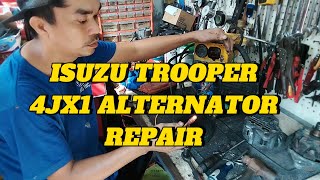 ISUZU TROOPER 4JX1 ALTERNATOR REPAIR