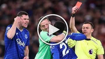 Idrissa Gueye sent off after slapping Michael Keane — Everton vs Man United fight, Gueye red card