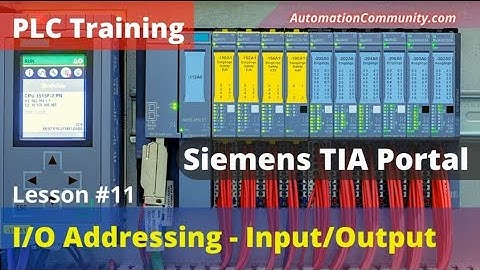 Input and Output Addressing in Siemens PLC   Tia Portal Tutorial
