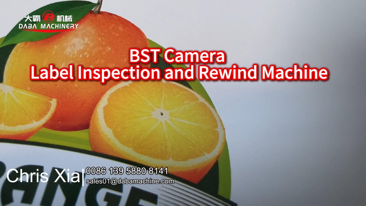 BST Camera Label Inspection & Rewind Machine: 99.9% Accuracy in Defect ...