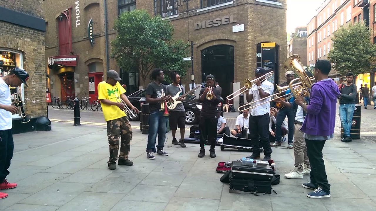 Hypnotic Brass Ensemble, Covent Garden, London - 1