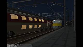 鉄道模型シミュレータ―5でE26系カシオペア編成と285系サンライズ編成から2夜間走行