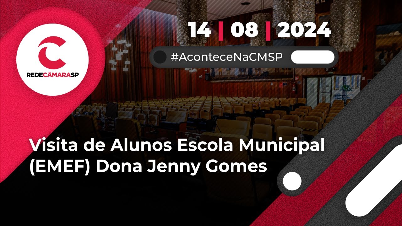 Visita de Alunos Escola Municipal Dona Jenny Gomes | 14/08/2024 - YouTube