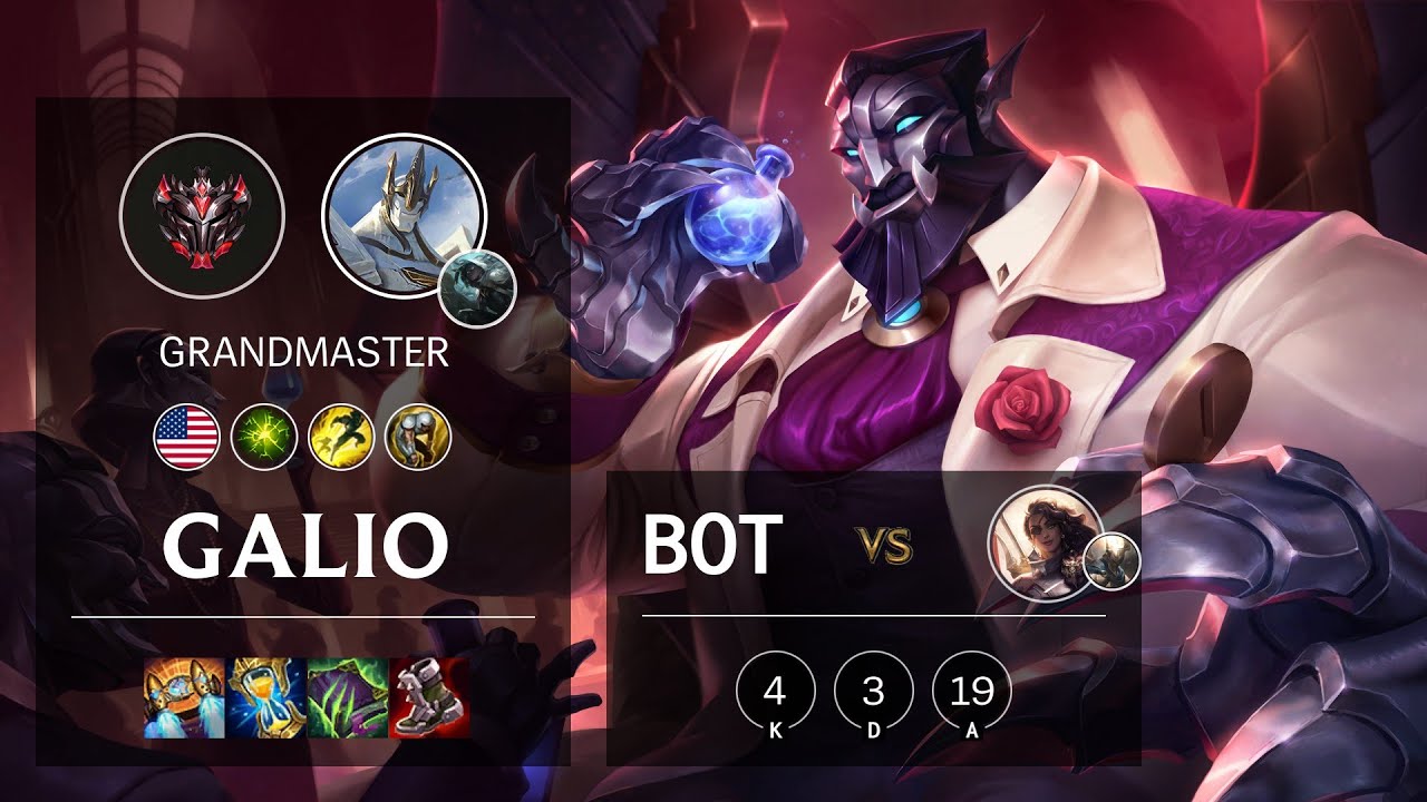 Galio Bot vs Samira - NA Grandmaster Patch 11.2
