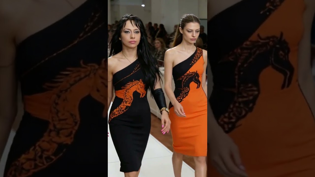 Queen Black & Orange Dress (Horse Walk)