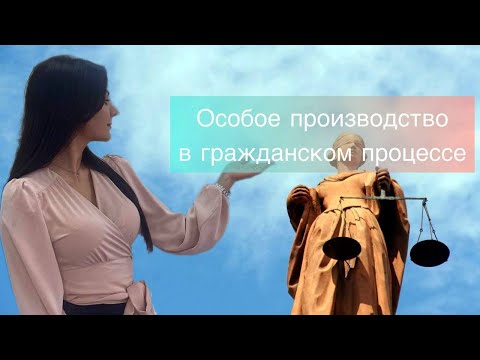 Лекция 12. Особое производство в гражданском процессе