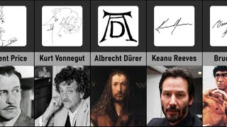 Famous Comparison: Most Unique Amazing Celebrity Autographs And Signatures Part 2 Wealth