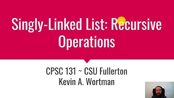 Singly-Linked List: Recursive Operations