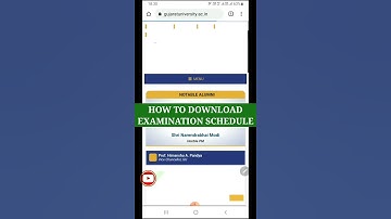 how to download examination schedule of Gujarat university-2021