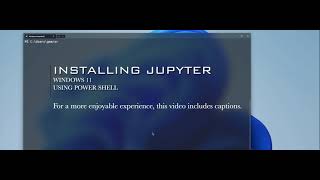 installing Jupyter Notebook in Windows 11