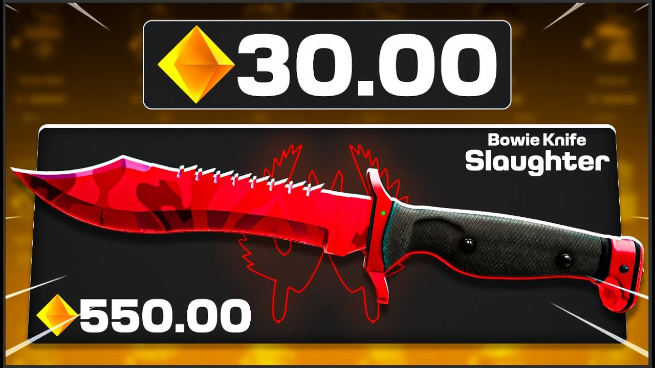 I turned 30 Gems into a Slaughter Knife on Clash.gg