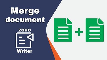 How to merge documents in Zoho Writer