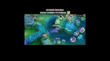 GUSION DOUBLE DASH COMBO TUTORIAL ✅ #shorts #youtube #gusion #mlbb