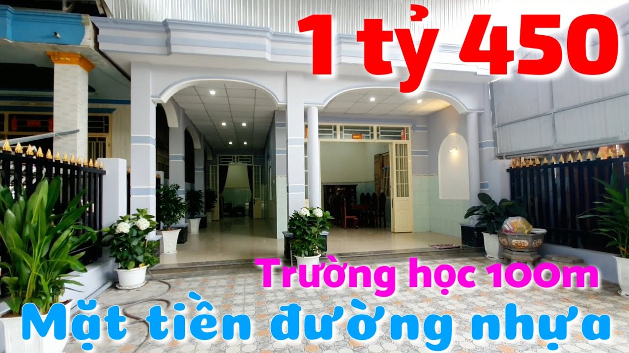 Bán nhà Chữ L 8x37 mặt tiền đường nhựa giá 1 tỷ 450 triệu cách trường học 100m Chợ 800m ở Tây Ninh