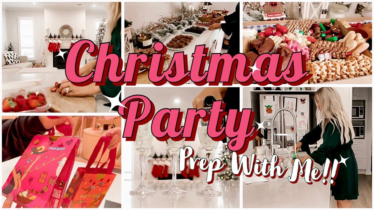 🎄 VLOGMAS DAY 9 Christmas party prep, clean with me, shopping & pine