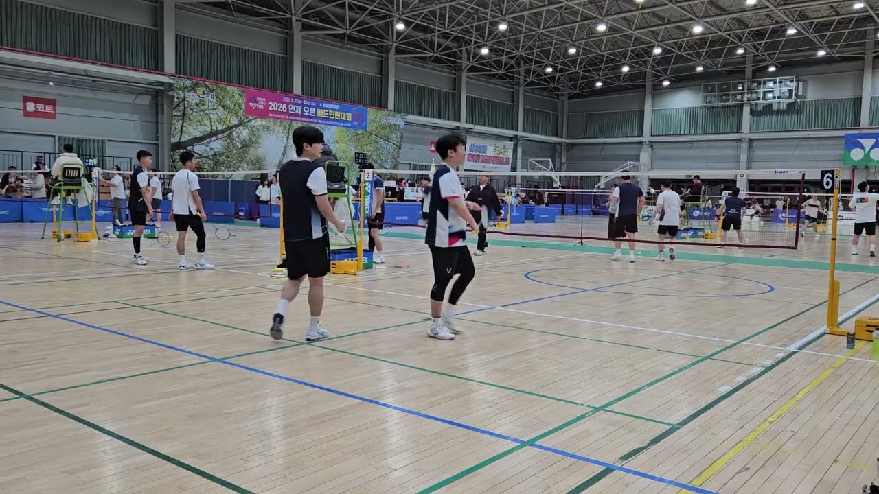 2026 인제오픈배 배드민턴대회 남복 30대 A조 두번째(뭉민턴,영진)