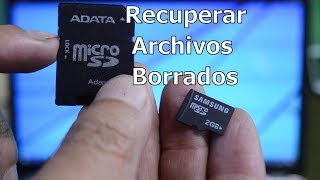 😮 Recover DELETED FILES from the MicroSD | Gadgets Fácil