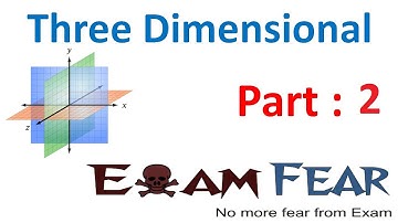 Maths Three dimensional 3d part 2 (Distance between two 2 points) CBSE class 11 Mathematics XI