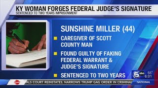 KY forges federal judge's signature