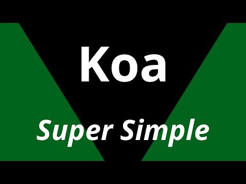 Super basic Koa API