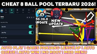 GRATIS‼️ CHEAT 8 BALL POOL TERBARU 2026 MOD MENU GRATIS AUTO PLAY & GARIS LENGKAP!! NO PASSWORD screenshot 2