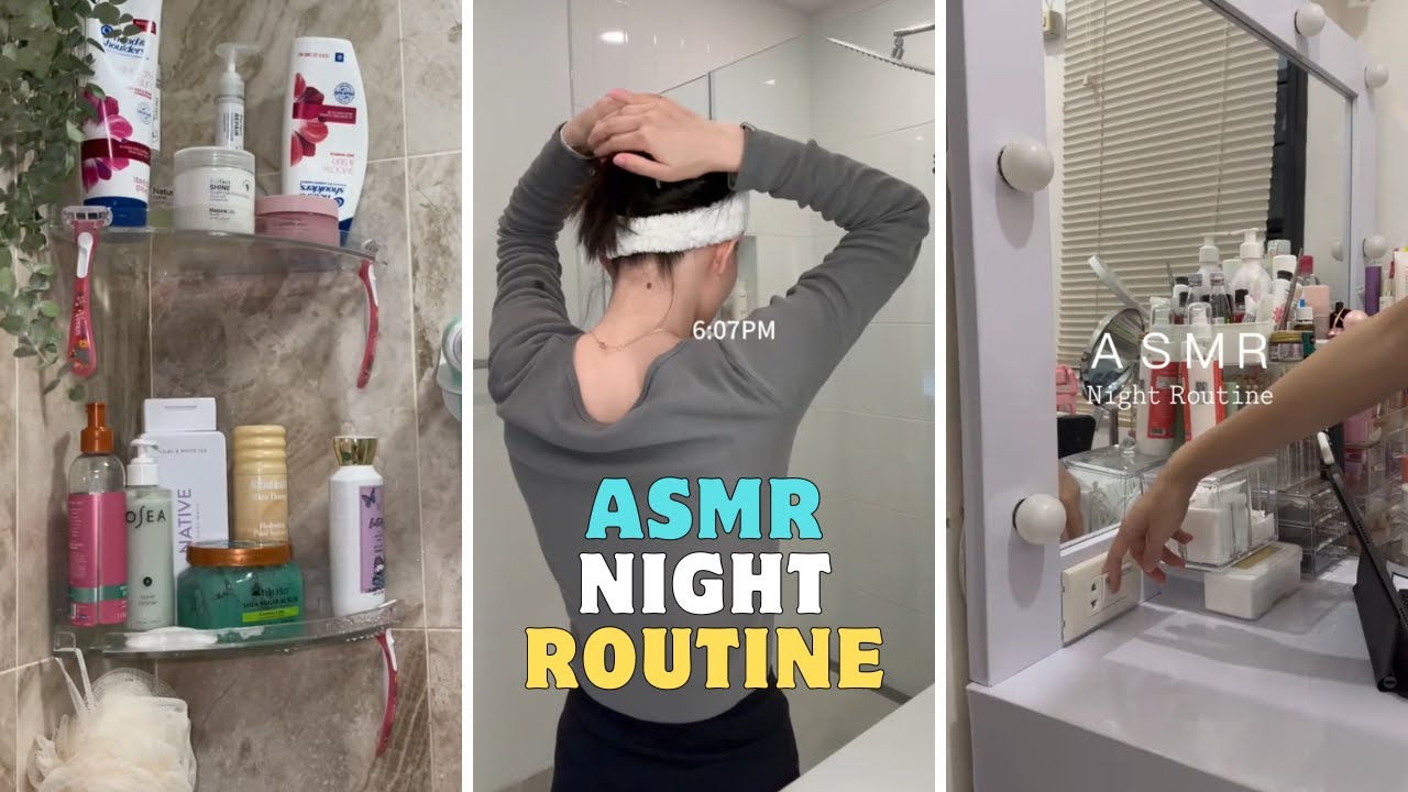 ASMR Night Routine - TikTok Compilation 4 - YouTube