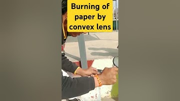 Burning of paper by convex lens#shortsviral #experiment #@VIGYANEXPERT108ॐ