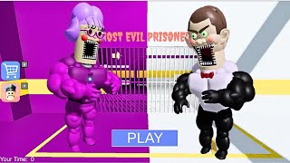 Cute Pomni Scared Of Muscle Ani Tron Exe Vs Muscle Funny Dummy Exe Prison Run Full Gameplay