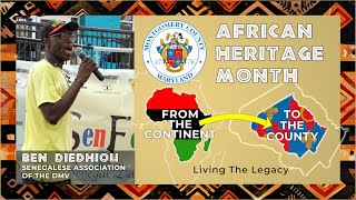 Senegalese Community Leader Ben Diedhiou: African Heritage Month