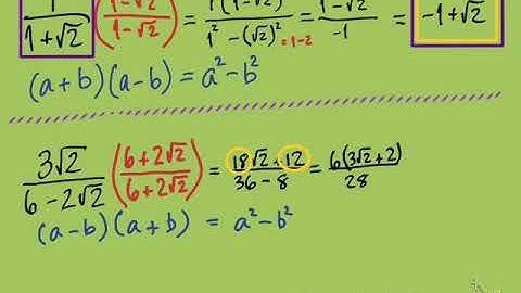 Rationalize Denominators with Conjugates