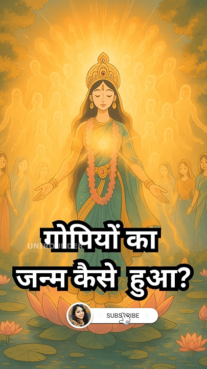 How were the Gopis born#gopi #gopis #radhakrishna #history #hindu #reels #radha #shorts  #unirounder